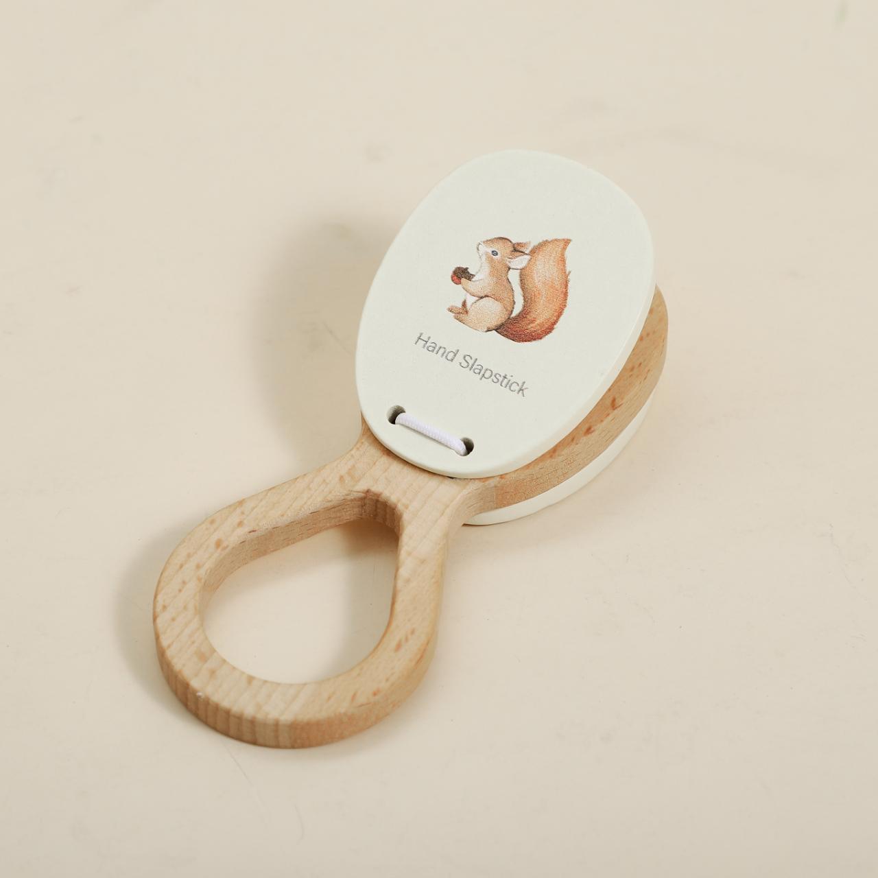 Beliebtes Montessori Holz-Musikinstrument-Set „Eichhörnchen“ – Musikspielzeug für Babys & Kinder | Verschiedene Instrumente, CE-zertifiziert