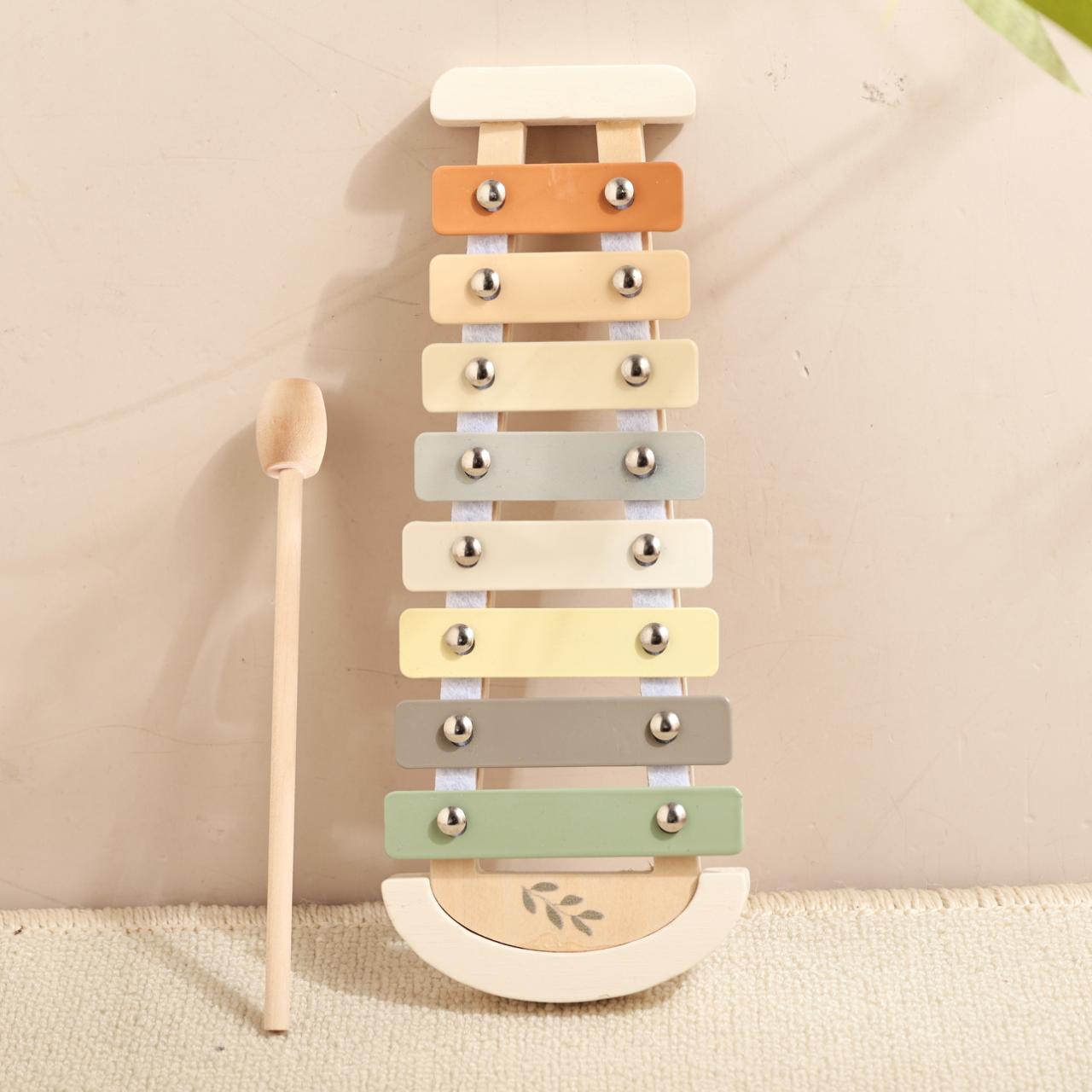 Beliebtes Montessori Holz-Musikinstrument-Set „Eichhörnchen“ – Musikspielzeug für Babys & Kinder | Verschiedene Instrumente, CE-zertifiziert