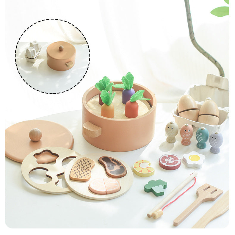 Montessori Holz-Spielküchen-Set
