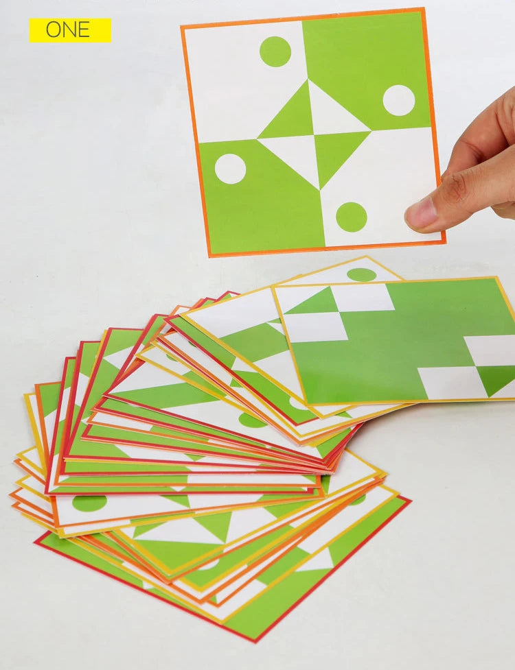 Neue 3D Montessori Geometrie Puzzles Gebäude Block