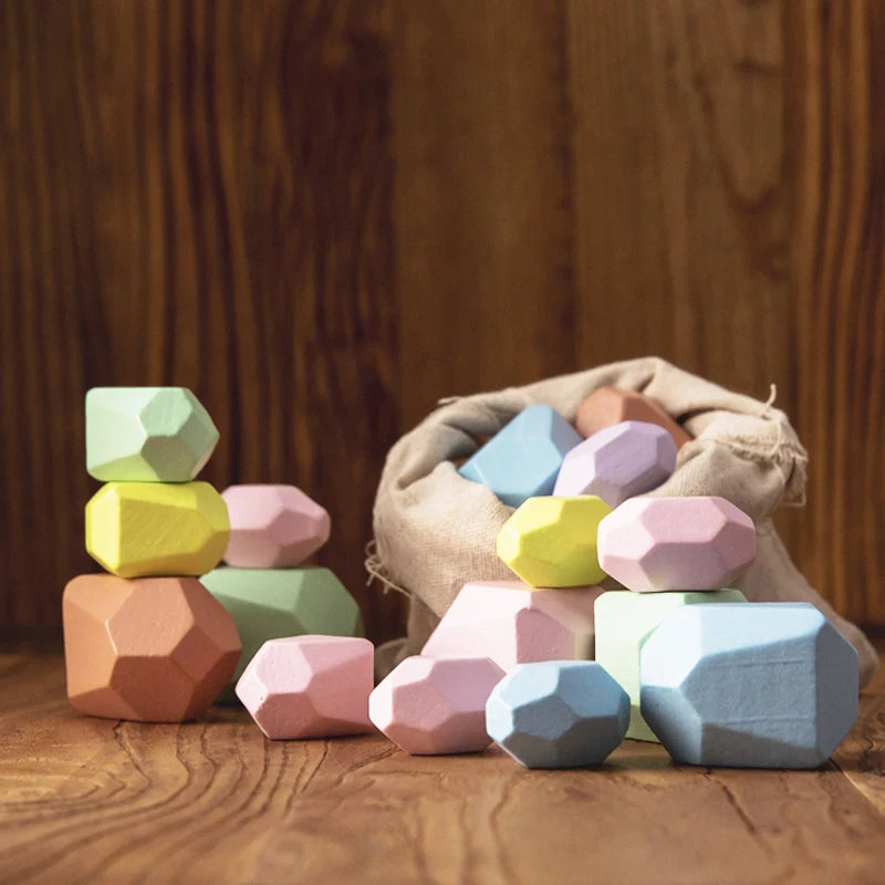 Stapelsteine Balanciersteine für Kinder Montessori Lernspielzeug