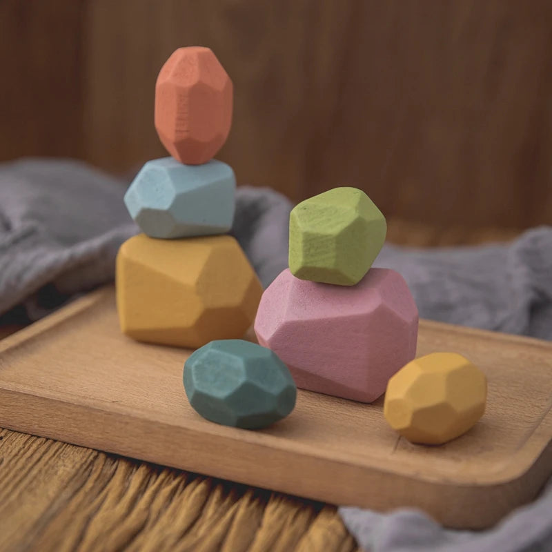 Stapelsteine Balanciersteine für Kinder Montessori Lernspielzeug