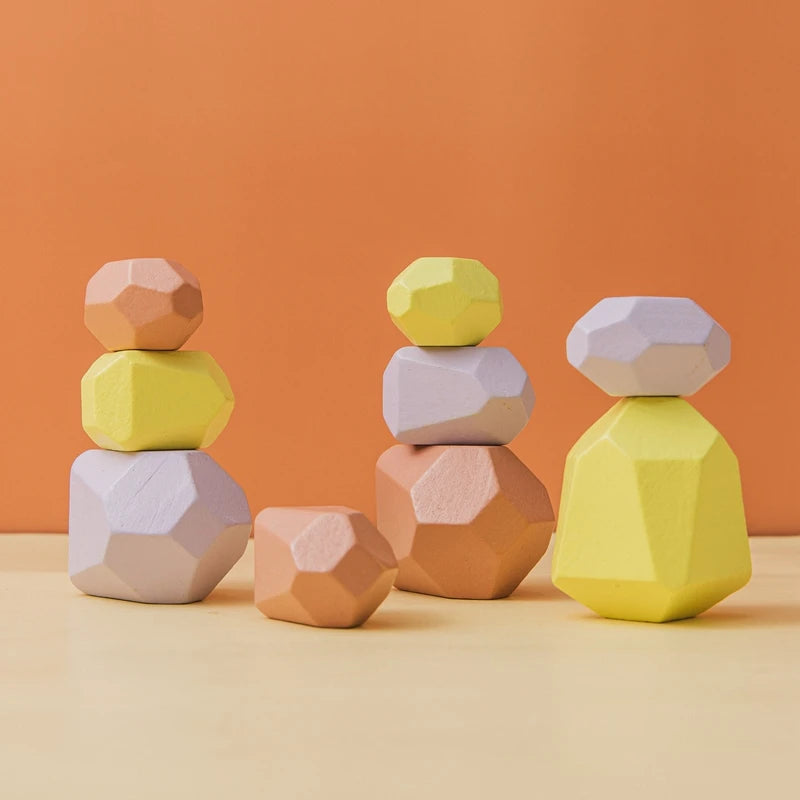 Stapelsteine Balanciersteine für Kinder Montessori Lernspielzeug