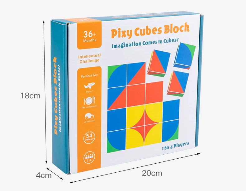 Neue 3D Montessori Geometrie Puzzles Gebäude Block