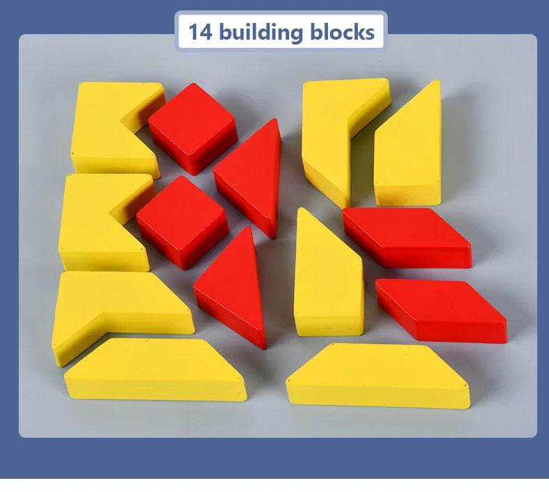 Neue 3D Montessori Geometrie Puzzles Gebäude Block