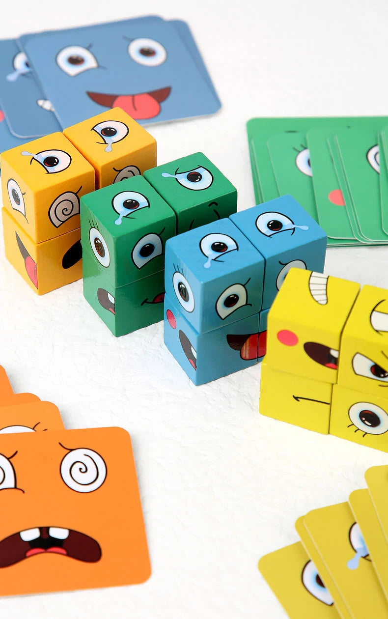 Neue 3D Montessori Geometrie Puzzles Gebäude Block