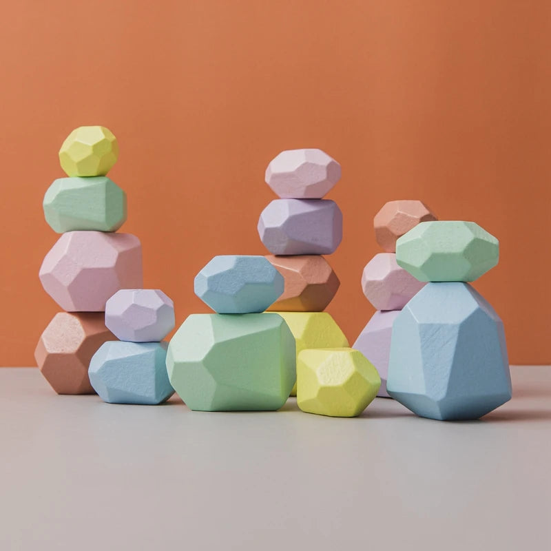 Stapelsteine Balanciersteine für Kinder Montessori Lernspielzeug