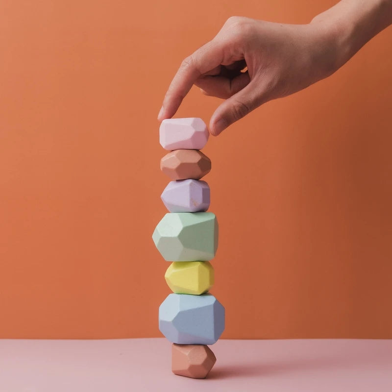Stapelsteine Balanciersteine für Kinder Montessori Lernspielzeug