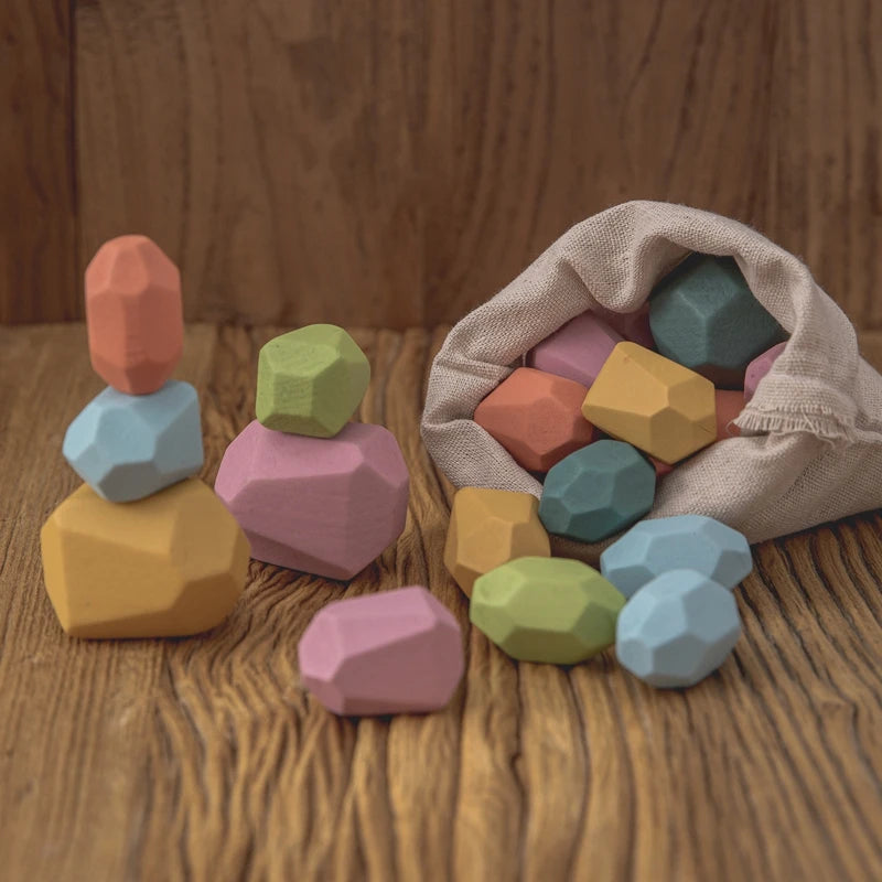 Stapelsteine Balanciersteine für Kinder Montessori Lernspielzeug