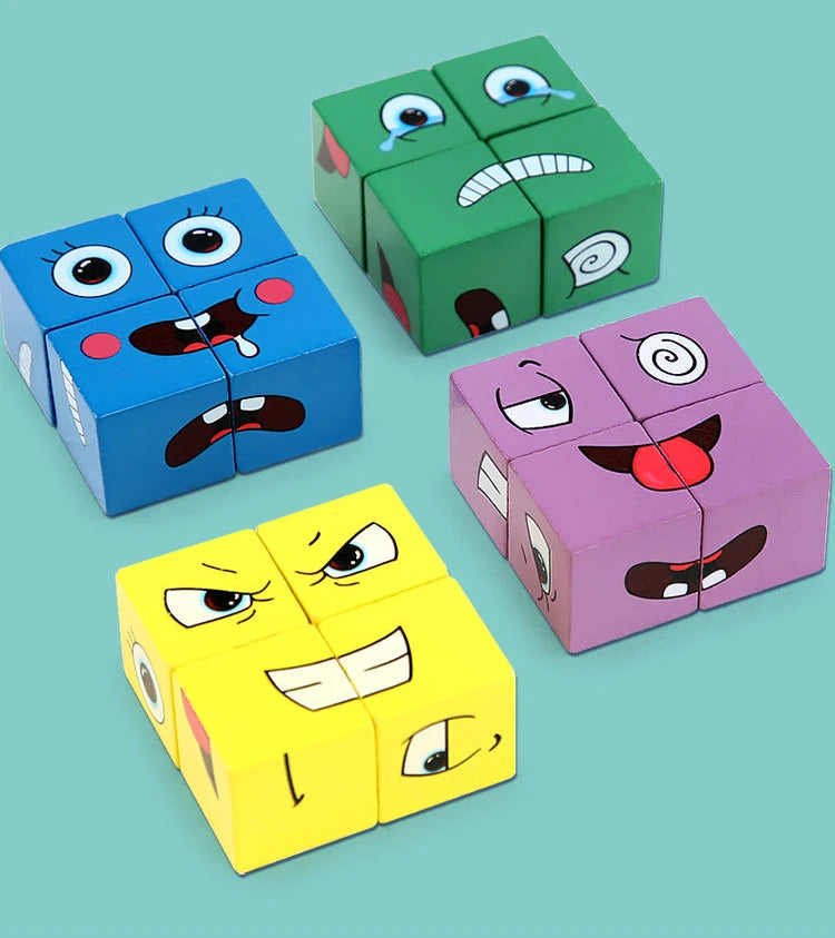 Neue 3D Montessori Geometrie Puzzles Gebäude Block