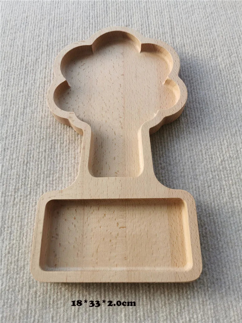 Wooden Montessori Toys Flowers Trees Mushroom Sensory SortingTrays Beehives Ladybug For Kids Open-ended Play