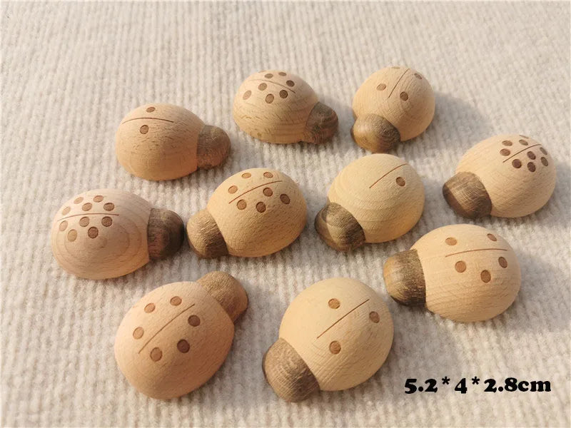 Wooden Montessori Toys Flowers Trees Mushroom Sensory SortingTrays Beehives Ladybug For Kids Open-ended Play