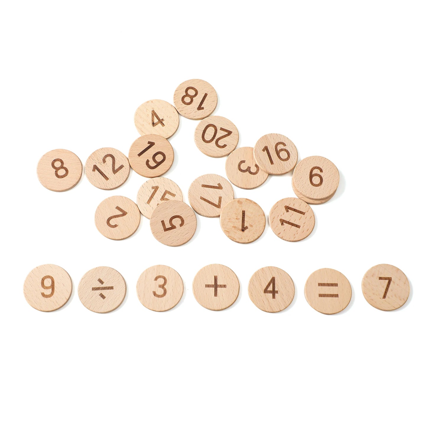 Montessori Digital Tracking Board for Girls Boy Tracing Board Double Sided Beech Wooden Letters Number Counting Puzzle Kids Gift