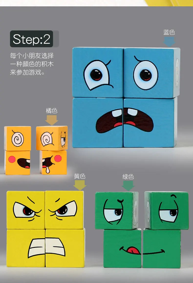 Neue 3D Montessori Geometrie Puzzles Gebäude Block