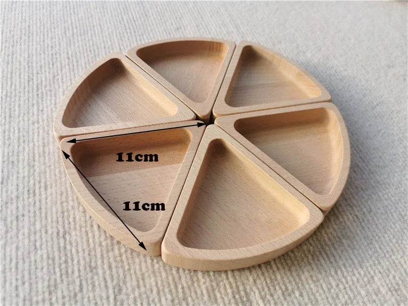 Wooden Montessori Toys Flowers Trees Mushroom Sensory SortingTrays Beehives Ladybug For Kids Open-ended Play