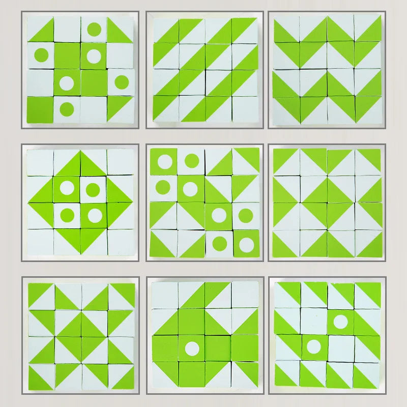 Neue 3D Montessori Geometrie Puzzles Gebäude Block