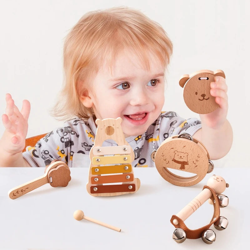 Kinder Holz Montessori Musikinstrumente - Frühe Pädagogische Entwicklung