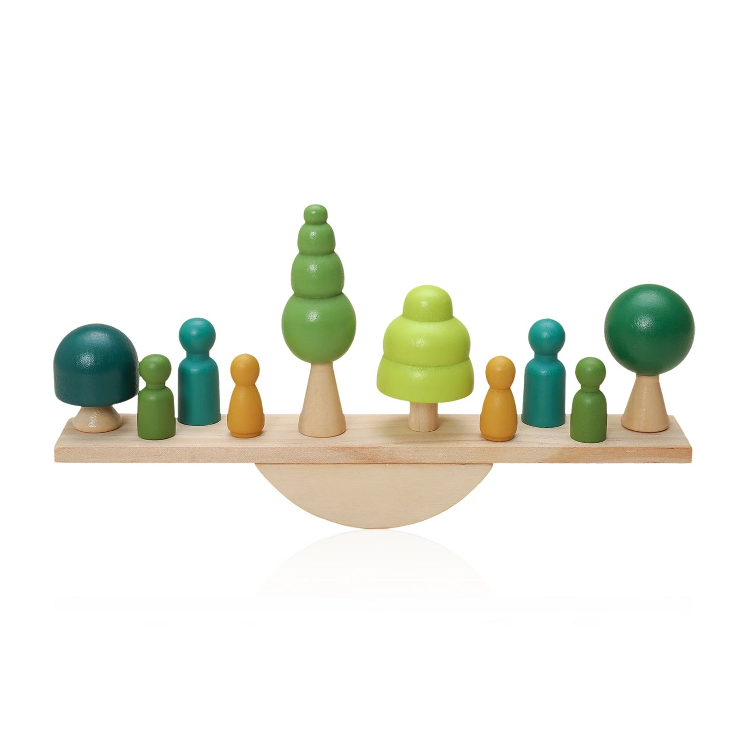 Montessori Tier-Fädenspielzeug – Holz Stapelspielzeug für Gleichgewicht und Kreativität