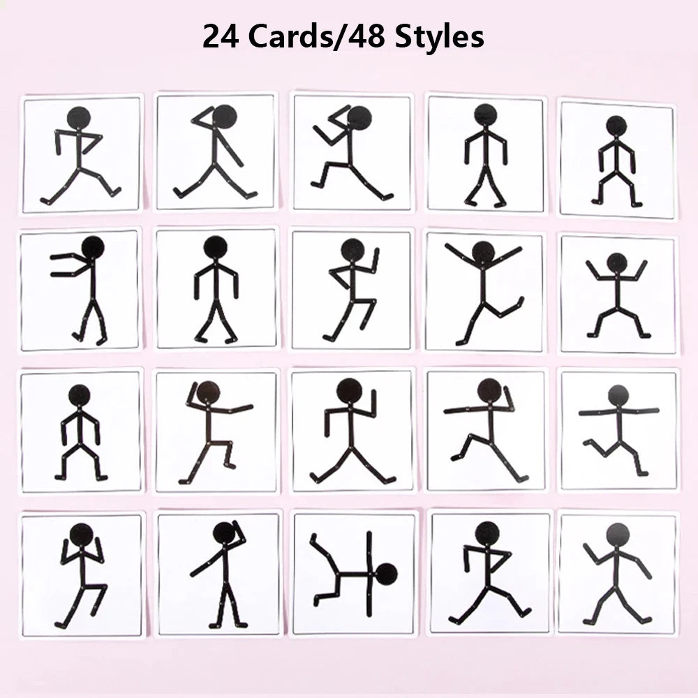 Holz Stick Männer Puzzle - Montessori DIY Board Karten - Vorschule & Feinmotorik