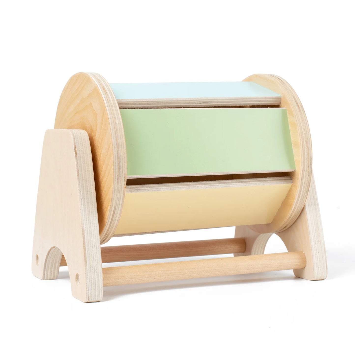 Baby Frühpädagogisches Spielzeug – Bunte Holz-Wurf-Münz-Schubladenbox Trommel