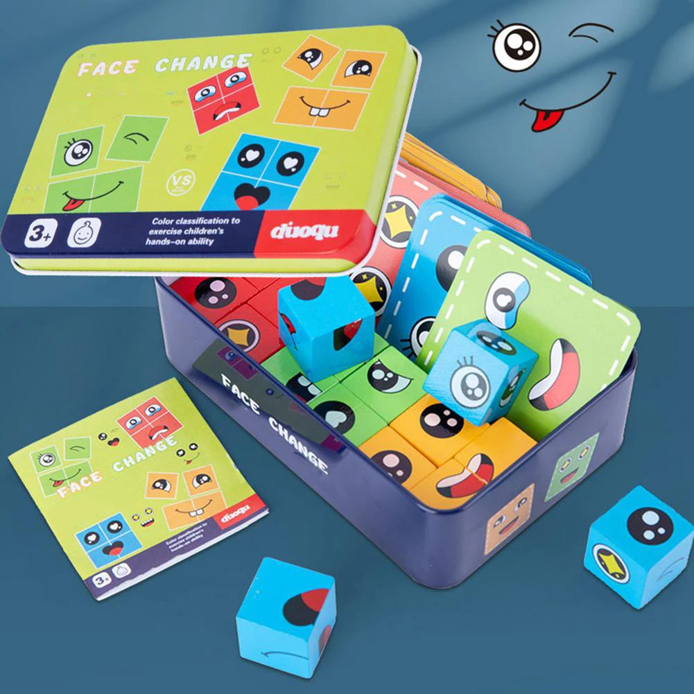 Neue 3D Montessori Geometrie Puzzles Gebäude Block