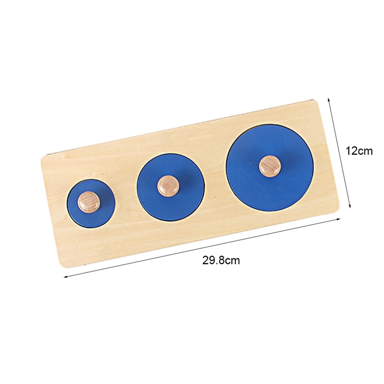 Montessori Steckspiel für Kinder | Holzspielzeug mit Geometrischen Formen