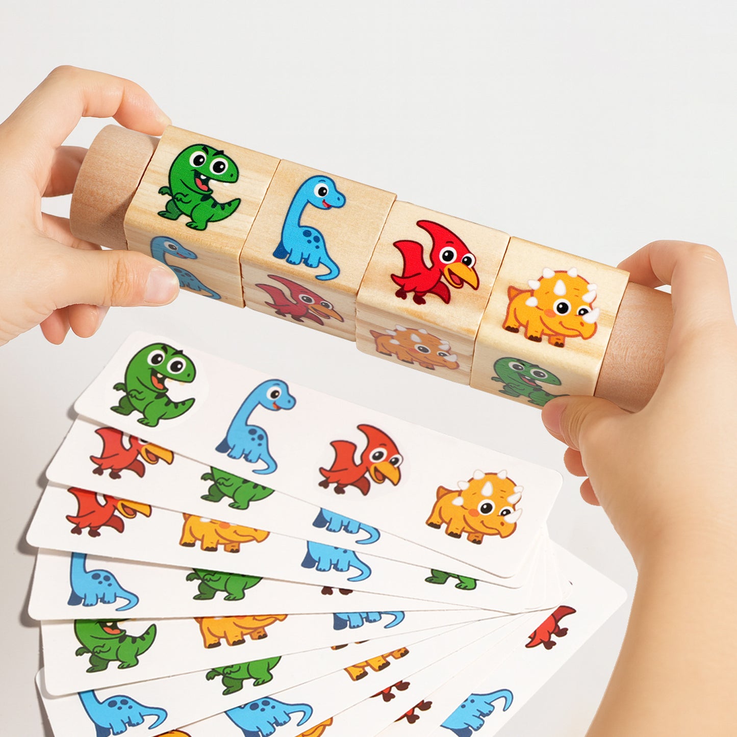 Drehbare Würfelbausteine – Lern- & Kombinierspiel für Kinder zum Knobeln