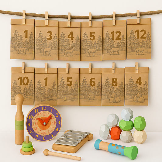 Kinder Lernfreude im Advent – Montessori Adventskalender mit Spielwert 🌲