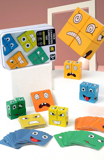 Neue 3D Montessori Geometrie Puzzles Gebäude Block