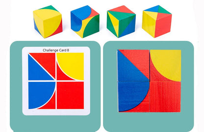 Neue 3D Montessori Geometrie Puzzles Gebäude Block