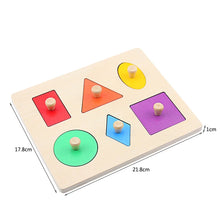 Lade das Bild in den Galerie-Viewer, Montessori Steckspiel für Kinder | Holzspielzeug mit Geometrischen Formen
