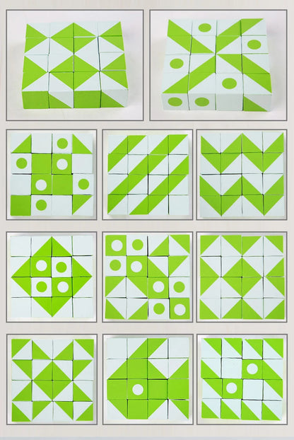 Neue 3D Montessori Geometrie Puzzles Gebäude Block