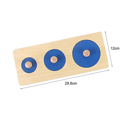 Montessori Steckspiel für Kinder | Holzspielzeug mit Geometrischen Formen