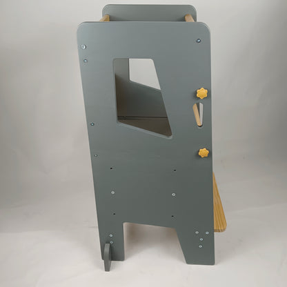 Montessori Lernturm aus Holz - Sicherer Tritt für kleine Entdecker