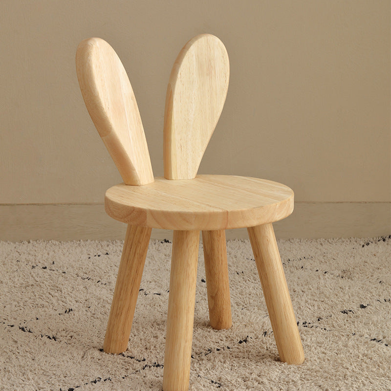 2er Set: Montessori Hasenohr-Kinderstuhl – Ergonomischer Holzstuhl fürs Kinderzimmer
