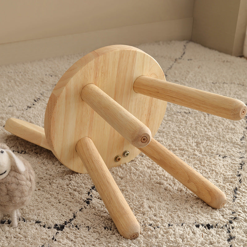 2er Set: Montessori Hasenohr-Kinderstuhl – Ergonomischer Holzstuhl fürs Kinderzimmer