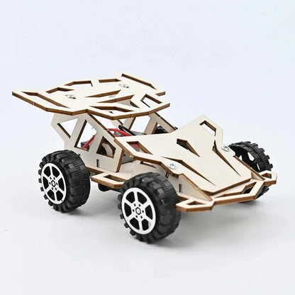 DIY Holz Fernbedienung Auto Holz Allradantrieb Racing Montage Wissenschaft Experiment Kits KINDER STEM Lernspielzeug