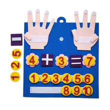 Lade das Bild in den Galerie-Viewer, Toddler Montessori Toys Felt Finger Numbers Math Toy Children Counting Early Education Learning Game For Kids Intelligence
