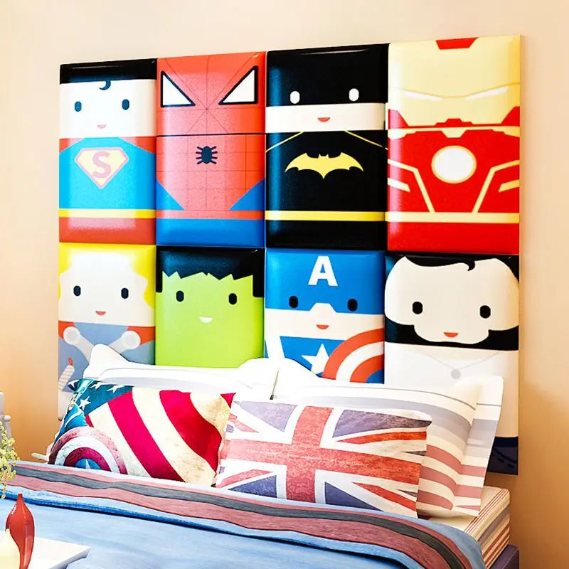 Cartoon Kinderzimmer Bett Kopfteil Junge Schlafzimmer möbel Antik ollision Wand paneele Cabecero Cama Kopfteil Tete de Lit