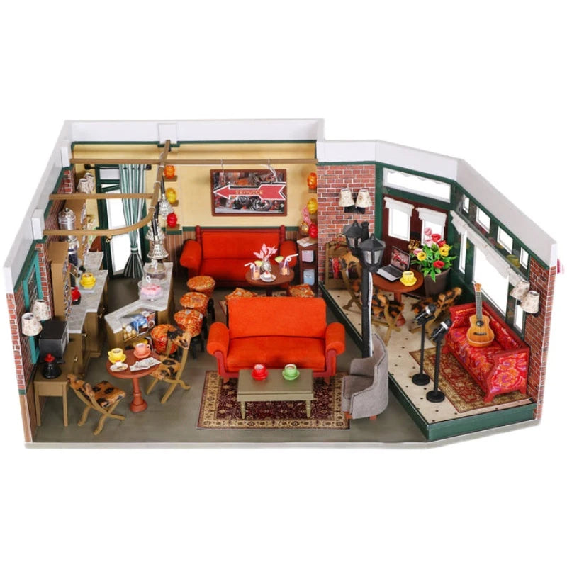 DIY Monicas Apartment - Puppenhäuser aus Holz im Miniatur inkl. Möbel