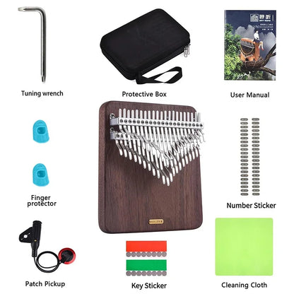 LINGTING Chromatische Kalimba 34 42 Tasten C Note Tragbare Daumenklavier Musiktastatur Professionelle Kalimba Musikinstrumente Geschenke