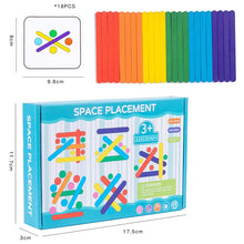 Lade das Bild in den Galerie-Viewer, Kinder Regenbogen Stick denken Puzzle Holz DIY Eis Stick Puzzle Herausforderung Tischspiele Montessori Lernspielzeug
