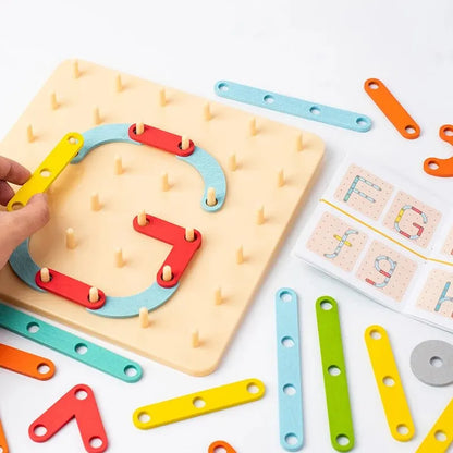 Montessori - Kreativ Board - Puzzle Stecker