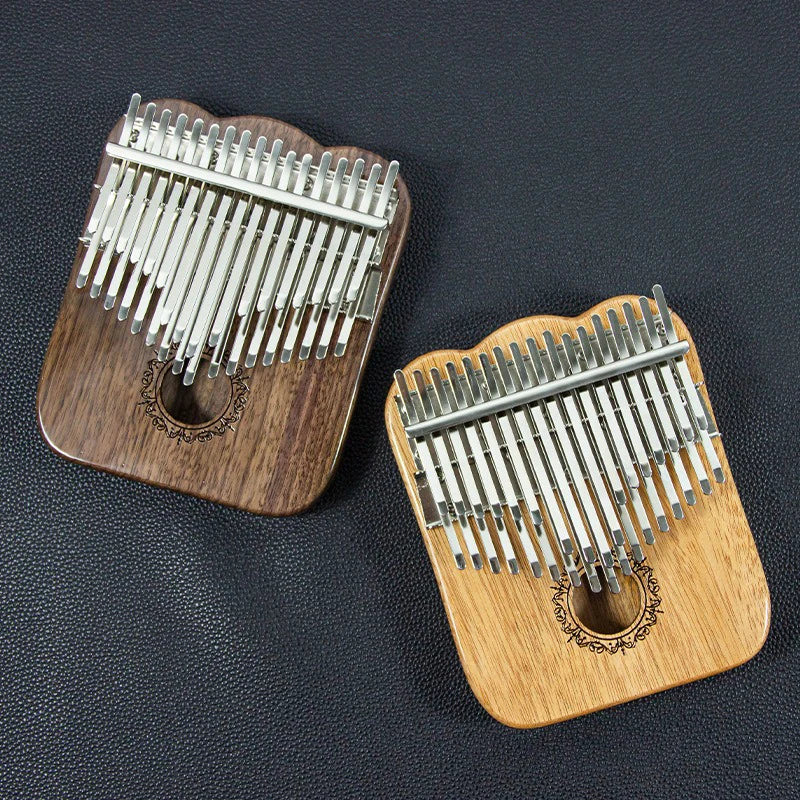 Massivholz-Kalimba, 34 Tasten, professionelles Kalimbas, kastenförmiges Daumenklavier, Erwachsene und Kinder, schwarze Walnuss-Tastatur, Musikinstrument