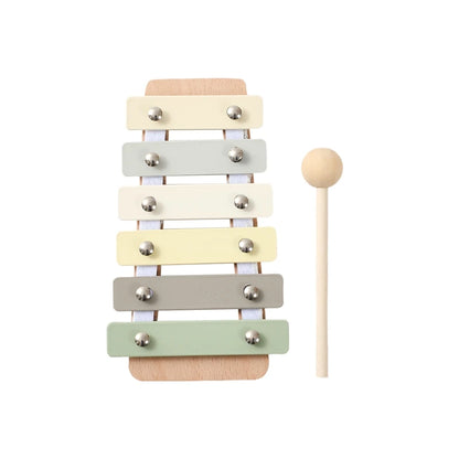 Montessori-Musikinstrumente aus Holz für Babys, Xylophon, Rassel, Trommel, Musikaufhaltung, Lernspielzeug, Weihnachtsgeschenk