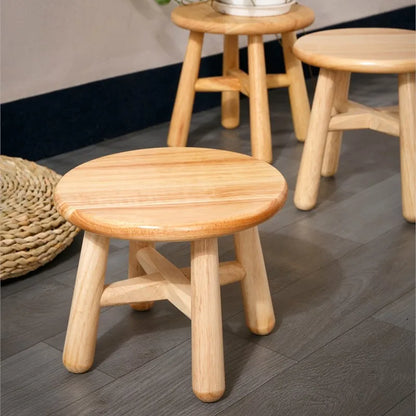 Massivholz kleiner Hocker Log einfacher niedriger Hocker Kinder kleiner Holz hocker nach Hause kleine Bank Schuh hocker Couch tisch runder Hocker