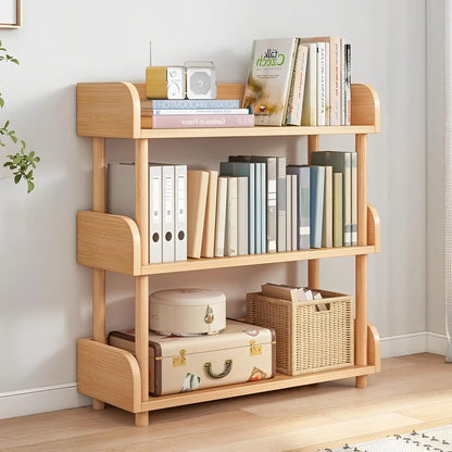 Wayifair Home Furniture Store Modernes Display-Bücherregal mit oberer Kante und Massivholzrahmen für Zuhause und Büro, Aufbewahrungsschrank