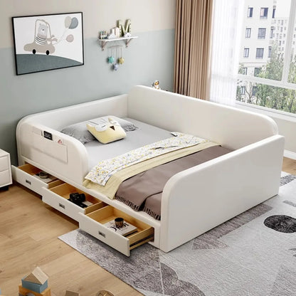 Schlafzimmer Moderne Bett Ästhetische Luxus Kopfteil Kinder Bett Lagerung 180x200 Cama De Lujo Para Dormitorio Home Zubehör