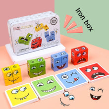 Lade das Bild in den Galerie-Viewer, New 3D Montessori Geometry Puzzles Building Block Face Changing Logical Thinking Training Wooden Children&#39;s Early Education Toy
