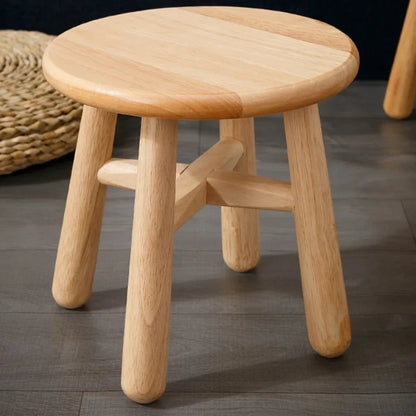 Massivholz kleiner Hocker Log einfacher niedriger Hocker Kinder kleiner Holz hocker nach Hause kleine Bank Schuh hocker Couch tisch runder Hocker